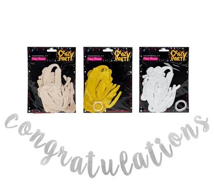 PARTY BANNER CONGRATULATIONS 2m