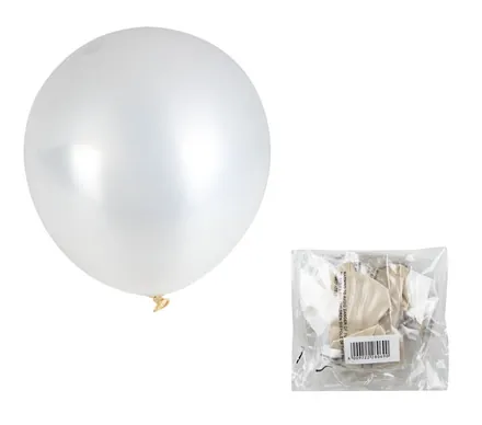 Balloons Helium 1Pc Metallic White F-01 - Image 2