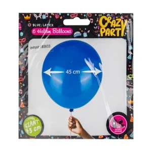 Balloons Giant 6Pc Blue F-02