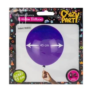 Balloons Giant 6Pc Purple F-02