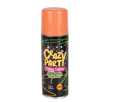 Party-Spray String Glow In Dark Orange - Image 2