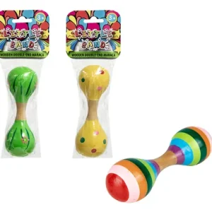 MUSICAL DOUBLE END MARACA SHAKER 14x4cm