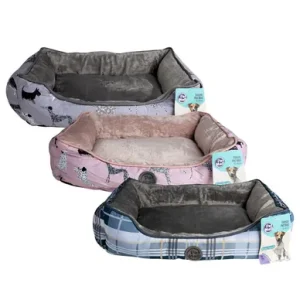 PET BED RECTANGLE 50x40cm ASSTD DESIGNS