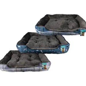 PET BED RECTANGLE 100x90cm ASSTD DESIGNS