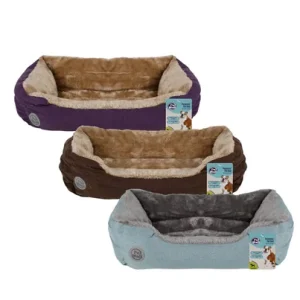 PET BED RECTANGLE "FUR" 70x50x18cm