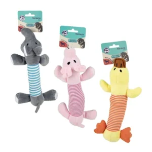 PET PUPPY TOY PLUSH ANIMAL 23cm ASST
