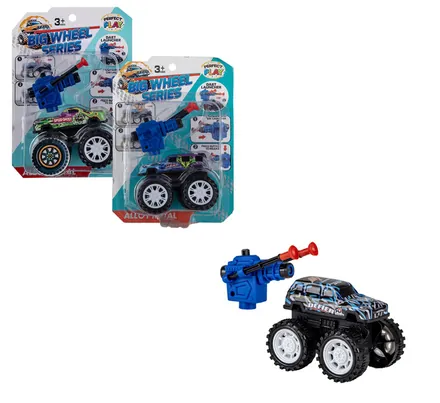 ALLOY STUNT MONSTER P/B DART SHOOT 10cm