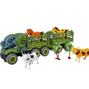 VEHICLE TOOLS DIY TRUCK W/ANIMALS 38cm