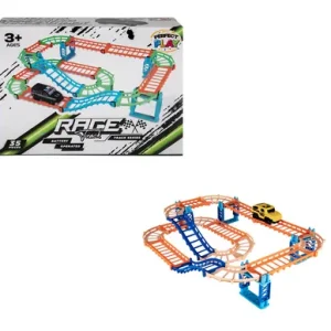 BATTERY OPERATED DIY TRACKSET 35PC