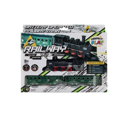 BATTERY OPERATED TRAIN SET 13PC 208cm