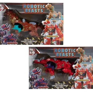 BOYS PLAYSET FIG ROBOT DINOSAUR 31cm