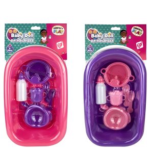 DOLL BABY BATH W/ACCESSORIES  ASSTD