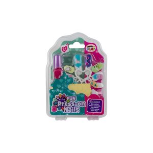 PLAYSET MAKE UP STICK ON NAILS W/POLISH