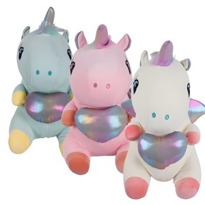 PLUSH UNICORN LARGE W/WINGS 40cm