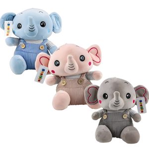Plush Wild Elephant W/Suspenders 26cm