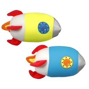 PLUSH BRIGHT PLANE W/FOAMBEADS 38cm