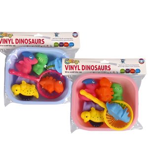 BABY BATH TUB W/SCOOP VINYL SET 8pc 18cm