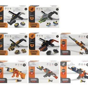 BUILDING BLOCKS ELASTIC GUN/MAGIC GYRO