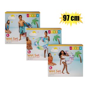 INTEX TUBE  97cm TRANSPARENT W/HANDLES