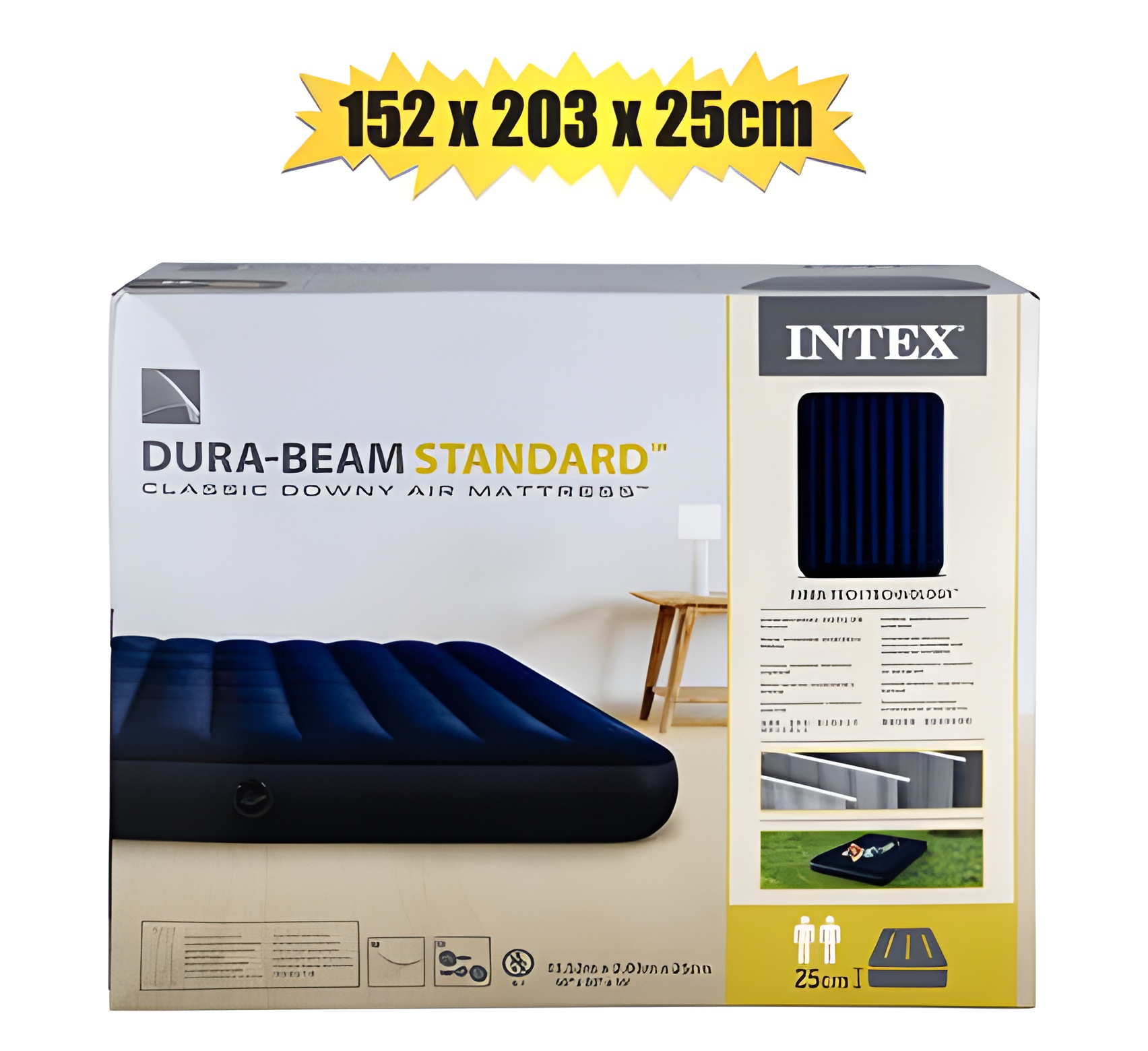 Intex Air-Bed D/Beam-Queen 152X203X25cm