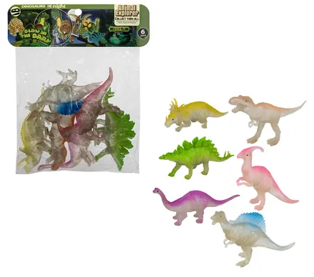 ANIMALS DINOSAUR 6PC GITD 15-16cm EACH - Image 2