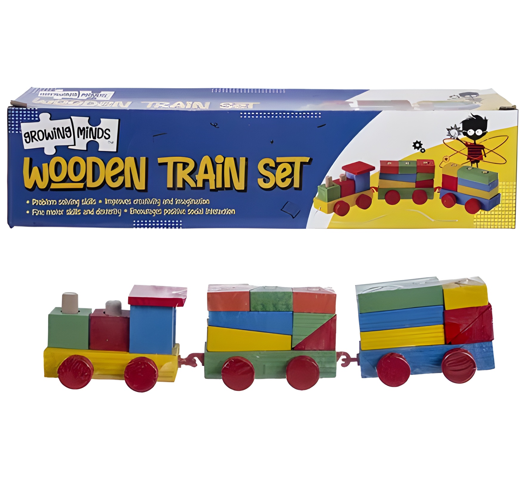 EDU TOY WOODEN TRAIN 34cm