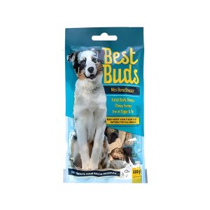 BEST BUDS DOG TREAT MINI BONES MIX 100gr