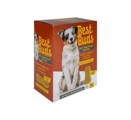 BEST BUDS DOG BISCUITS LAMB & VEG 1kg - Image 2