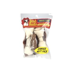 BEST BUDS RAWHIDE CHEWS MINI MUTT 5PCK