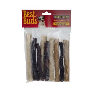 PET DOG RAWHIDE CHEW THIN PACK-8