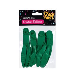 Balloons Helium 6Pc Green F-01
