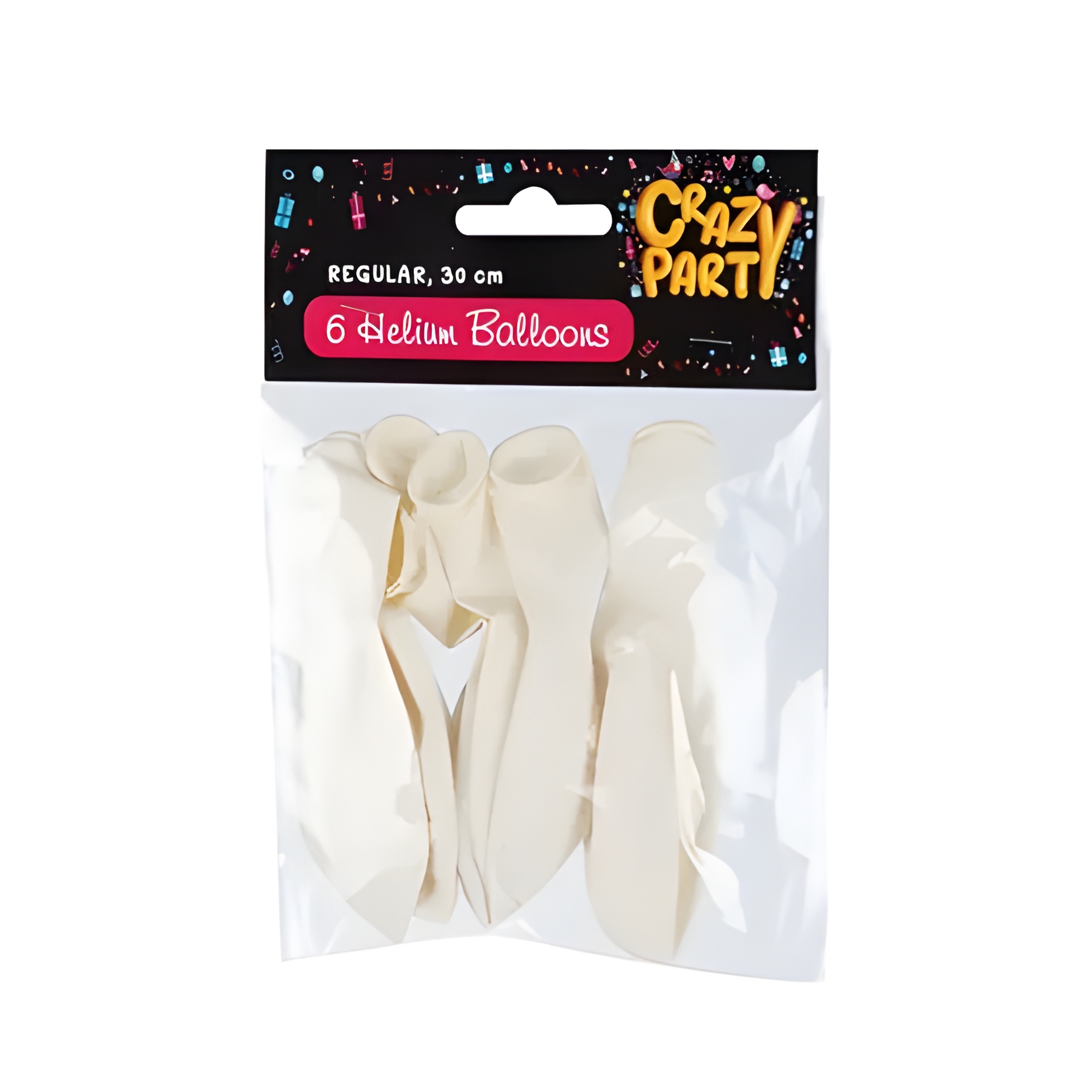 Balloons Helium 6Pc White F-01