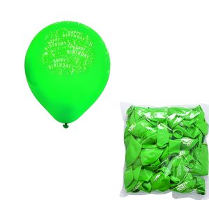 Balloons Helium 1Pc D/Green Print F-01