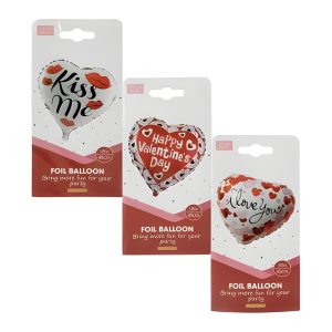 Balloon Helium Foil I Love White F-01