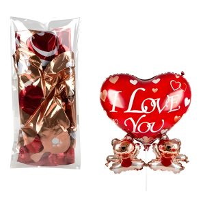 Balloon Teddy Love Air Inflated