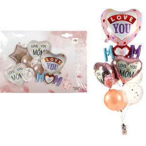 Balloons Helium M'Day Bouquet 8Pc F-8