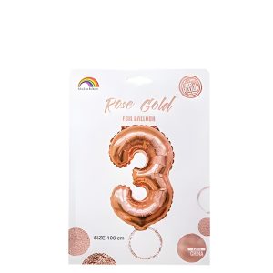 Balloon Helium Foil Rose G 3 102cm F-04