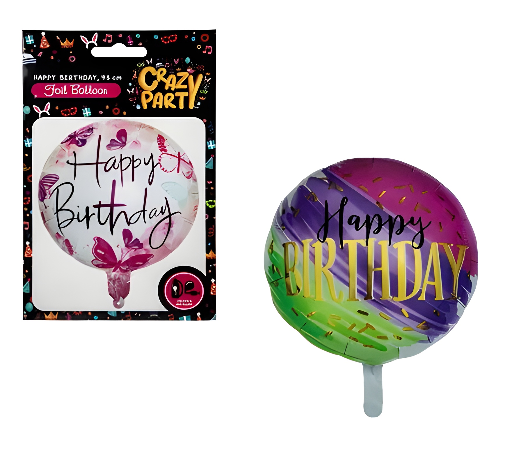 Balloon Helium Round Hbd Astd5 45cm F-01