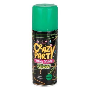Party-Spray String Glow In Dark Green