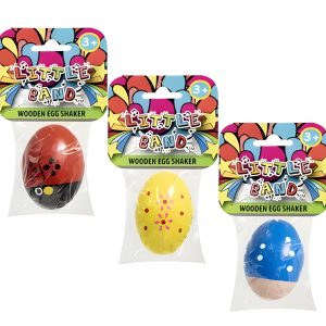 Musical Wood Egg Shaker 7X4.5cm