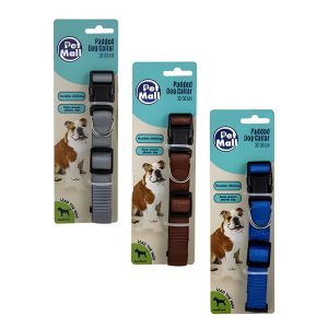Pet Dog Collar Dbl Layer 30-50cm Med