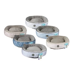 Pet Bed Round 50cm Assorted Designs