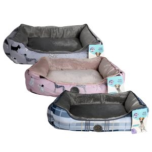 Pet Bed Rectangle 50X40cm Asstd Designs