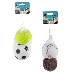 Dog Toy Vinyl Balls 6.5cm 2 Pack