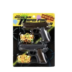 Gun Hand Rubber Band 2Pc Set, 24X18cm