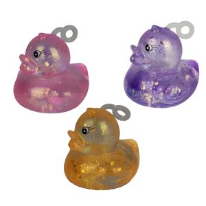 Novelty Squeeze Duck Glitter 8X7cm